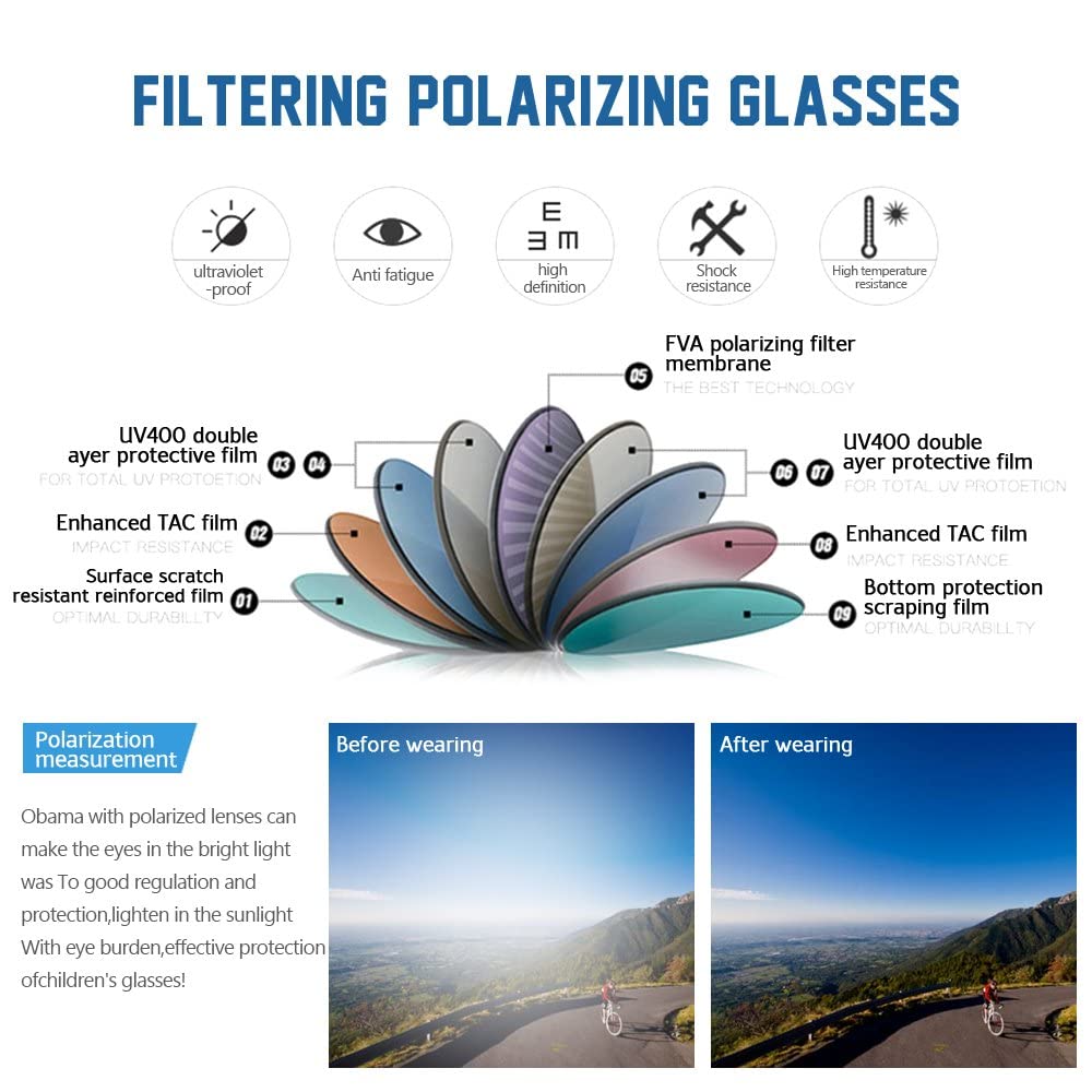 **Polarized Sunglasses for Girls - Flexible Rubber Frame Kids Sunglasses - Perfect for Outdoor Play, Beach, and Sports**