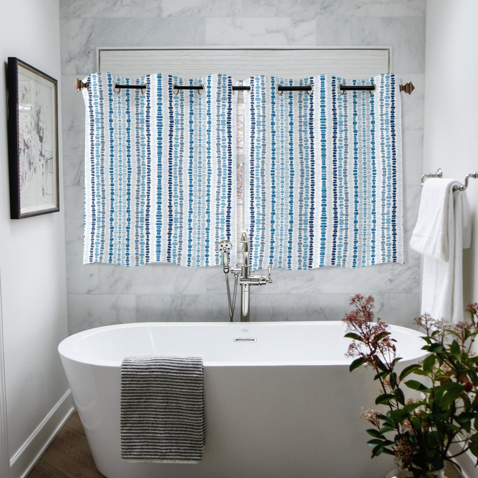 Bohemian Striped Window Curtains 45