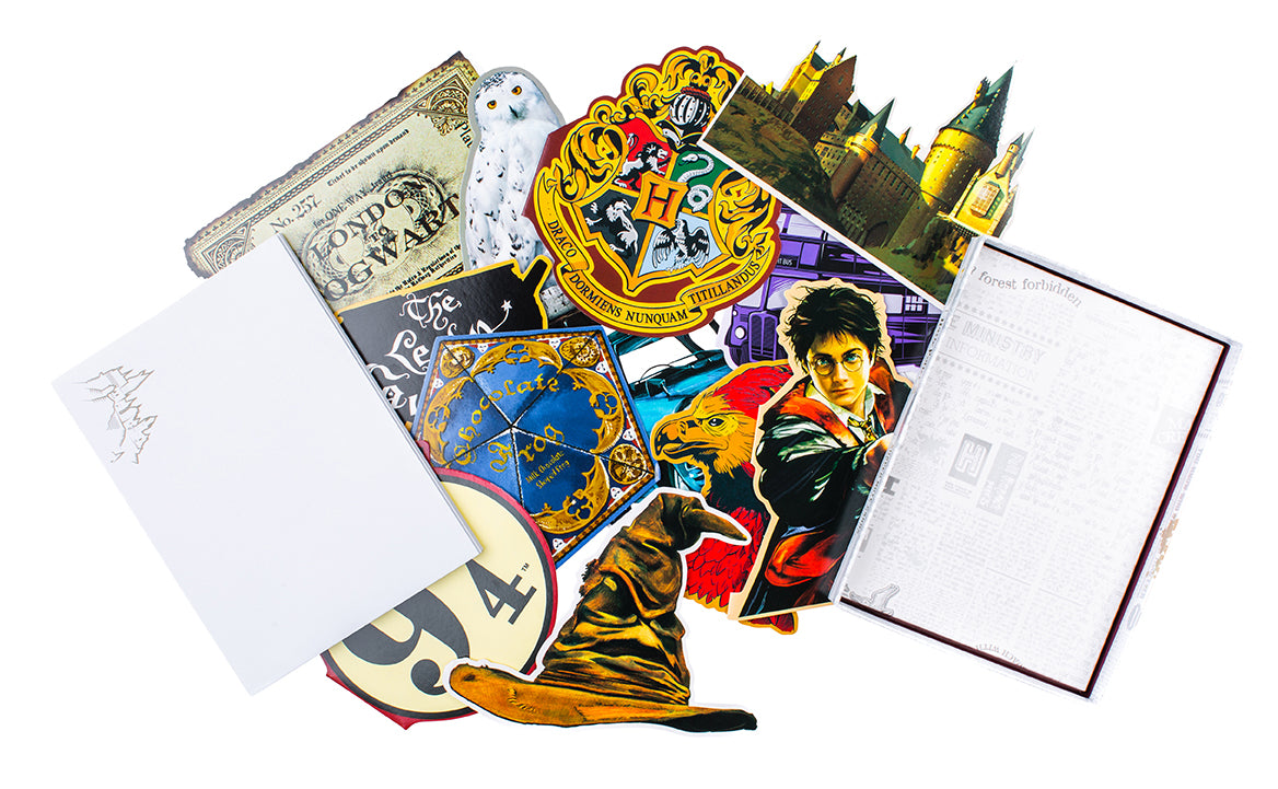 Harry Potter Die-Cut Note Cards Set of 12 - Wizarding World Stationery for Thank You Notes, Greeting Cards & Collectibles - Perfect for Harry Potter Fans, Gift Giving & Special Occasions