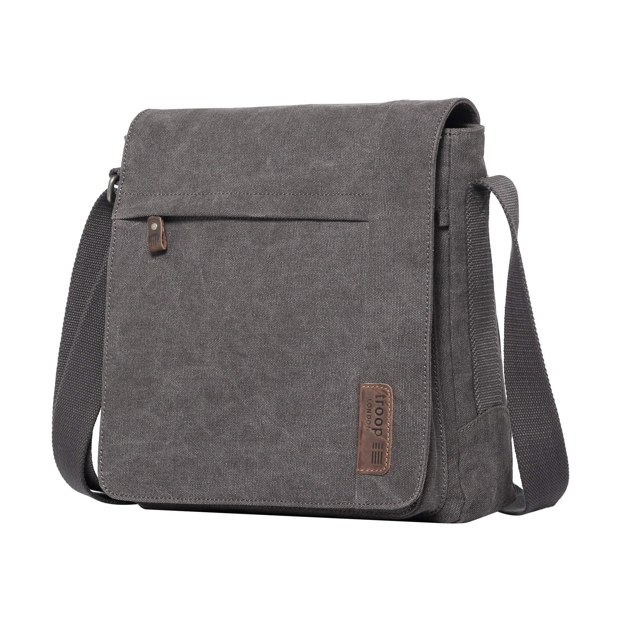 TRP0219 Troop London Classic Canvas Crossbody Bag - Stylish & Durable for Travel, Work & Everyday Use