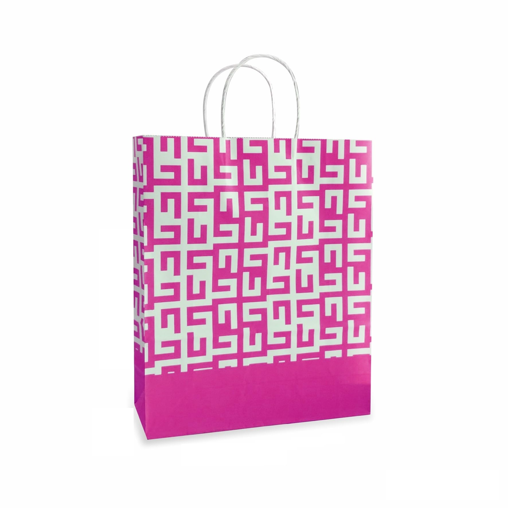 Eco-Friendly Pink Printed Paper Bags - 12 Pack Premium 90 GSM Gift Bags for Diwali, Weddings, Birthdays, Party Favors, Thank You Gifts | Perfect for Goodie Bags, Return Gifts & Special Occasions