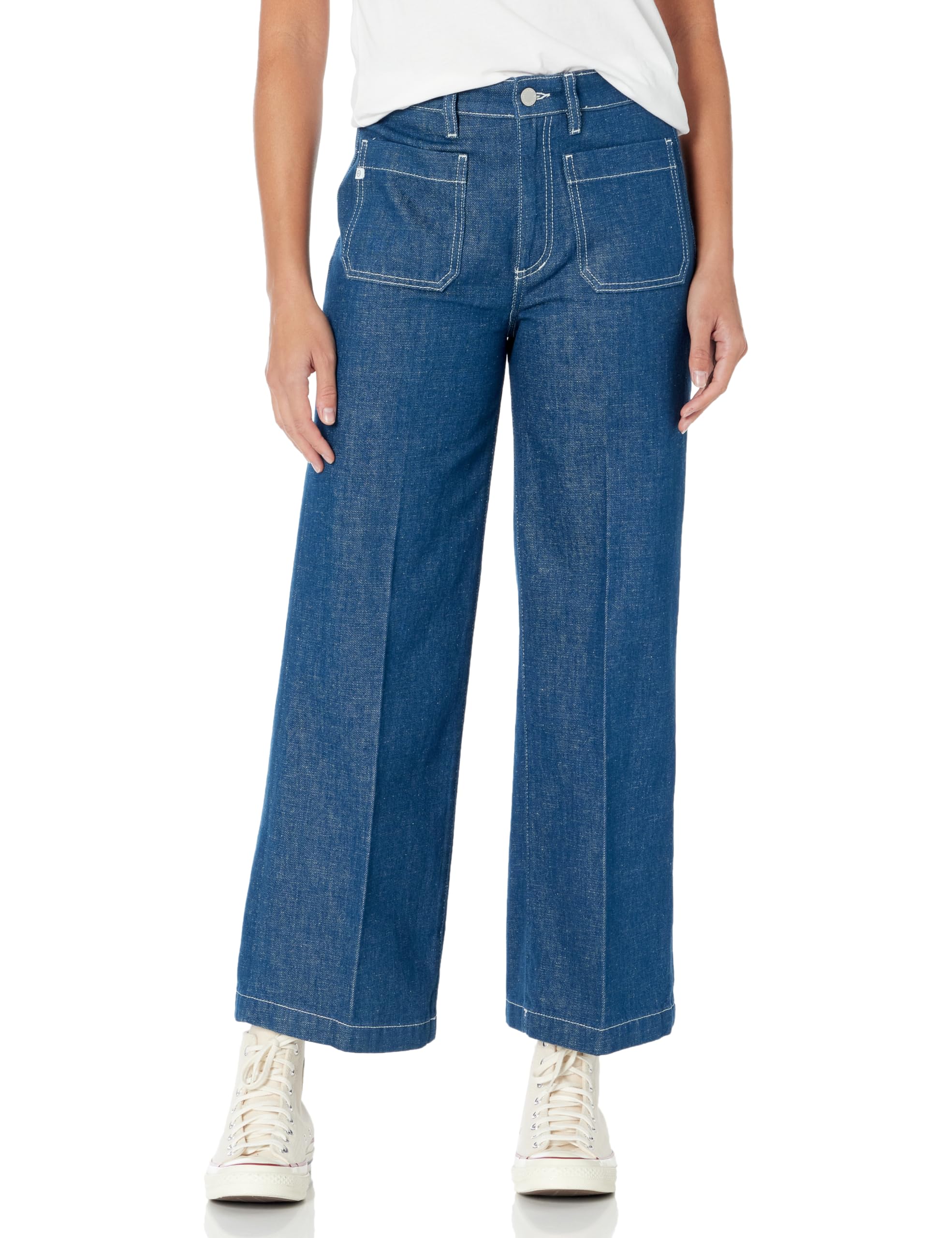 Women's High Rise Wide Leg Jeans - Comfortable Stretch Denim Pants for Casual & Office Wear | Trendy Fashion for Everyday Outfits & Work Attire