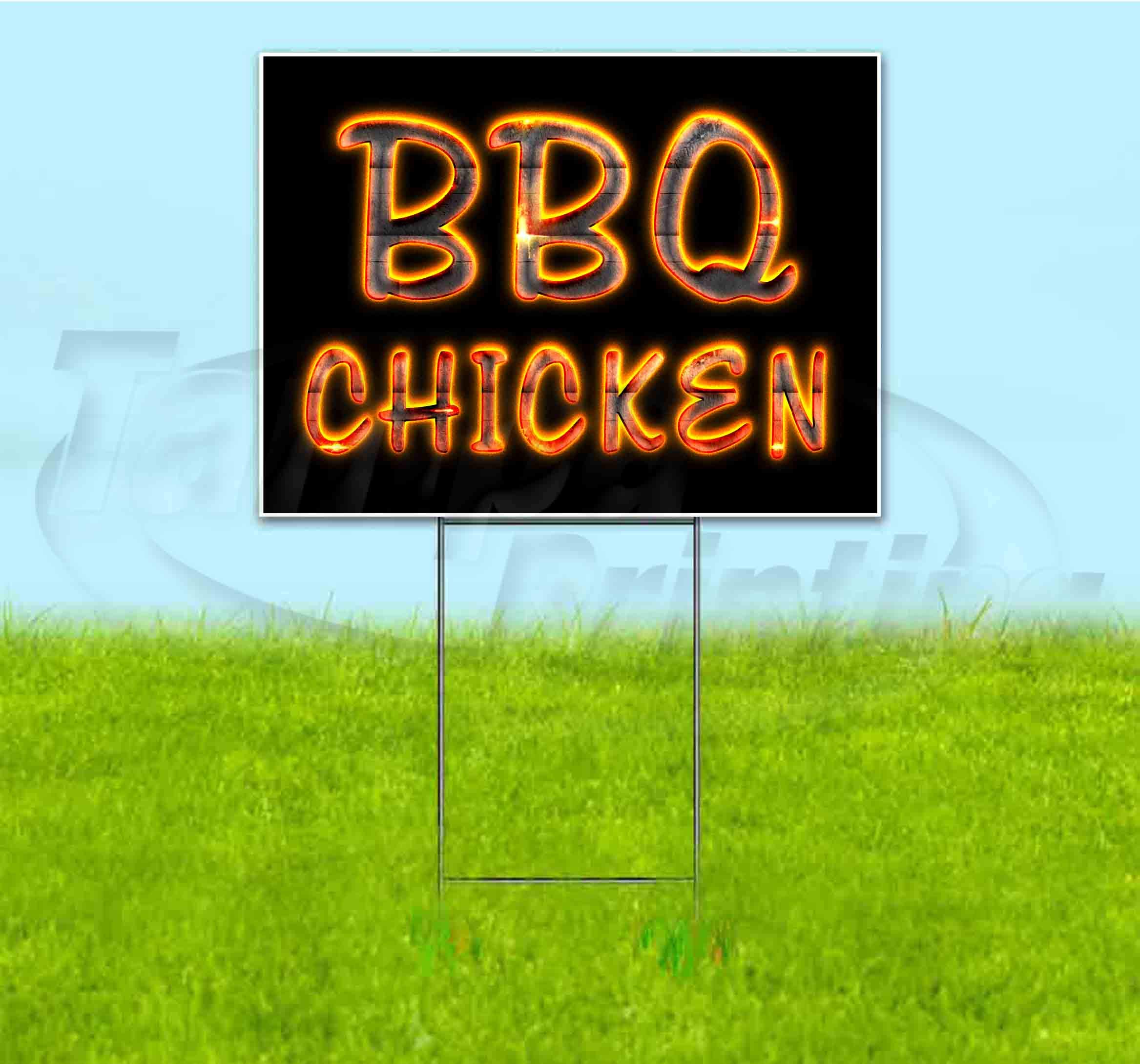 BBQ Chicken Yard Sign 18