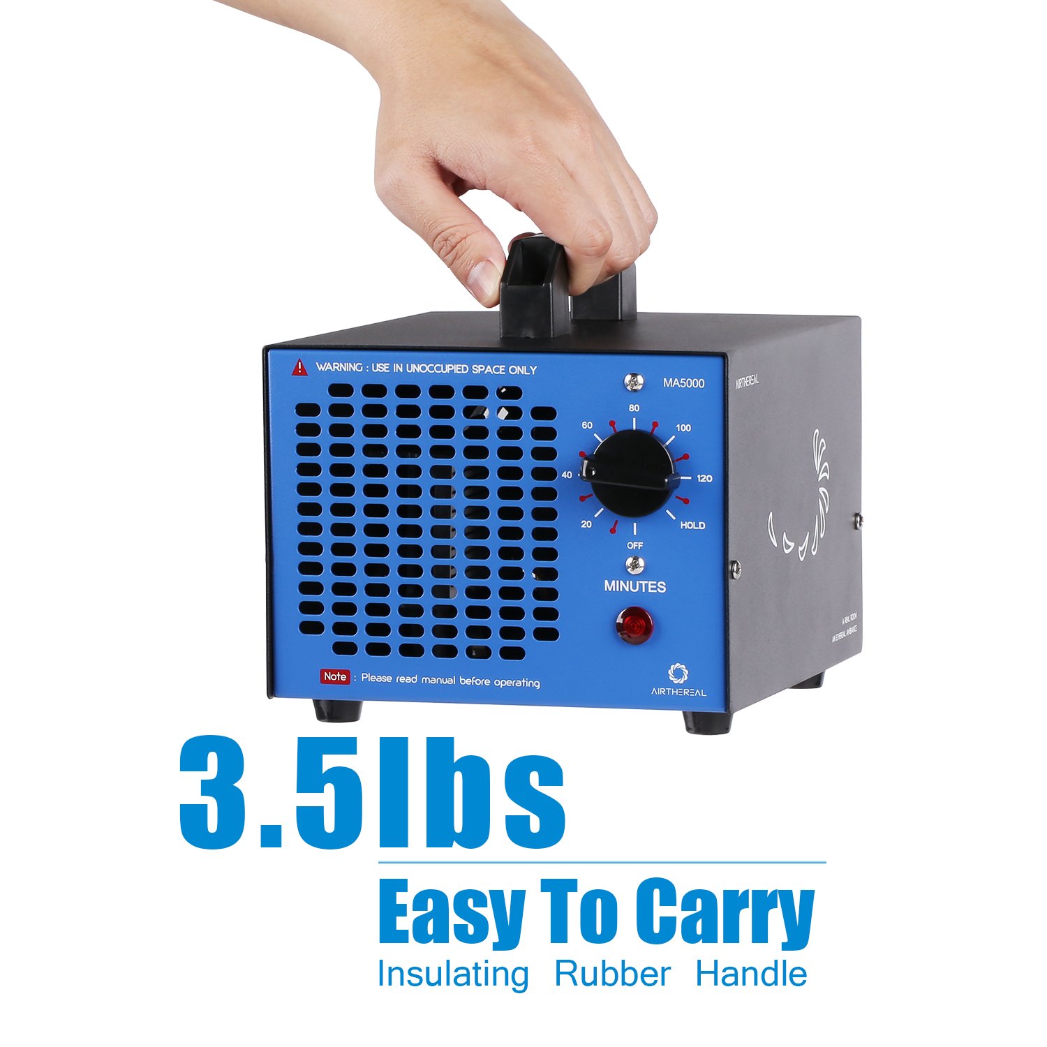 Airthereal MA5000 & MA10K-PRODIGI Ozone Generator Bundle - High Capacity O3 Machine for Odor Elimination | Home, Car, and Pet Odor Removal | Commercial & Residential Use