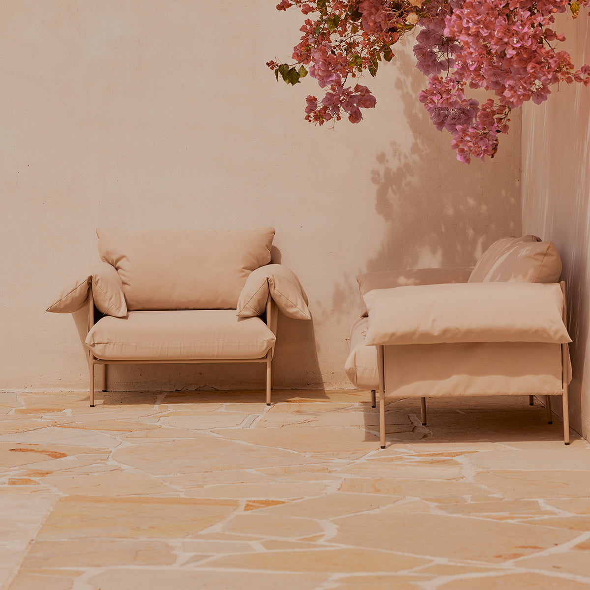 Alva Outdoor Armchair (Palermo) - Waterproof Wicker Patio Chair with Cushion - Perfect for Garden, Poolside, and Backyard Relaxation