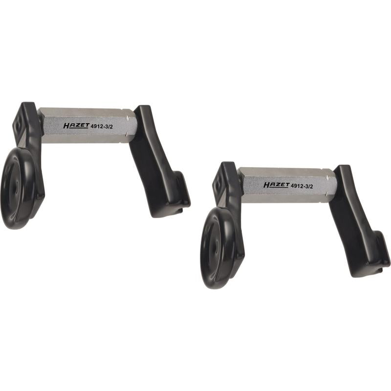Hazet 4912 3/2 Camber Adjustment Tool Set - 2 Piece Professional Wheel Alignment Kit for Automotive Repair & Maintenance