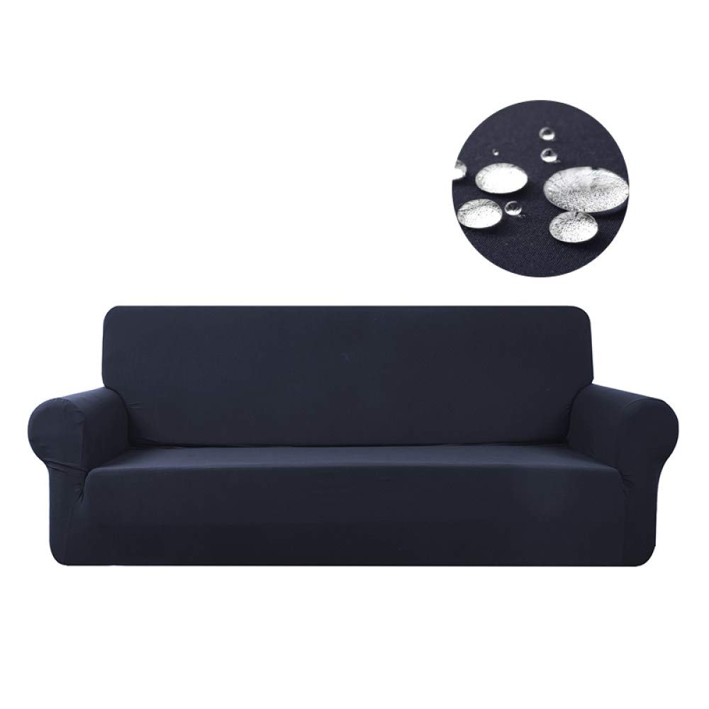 WUCHONGSHUAI Stretchable Sofa Slipcover - Waterproof Couch Cover Dark Gray - Elastic Sofa Protector for 90-140cm Couches - Perfect for Dining Room & Living Room Furniture Protection