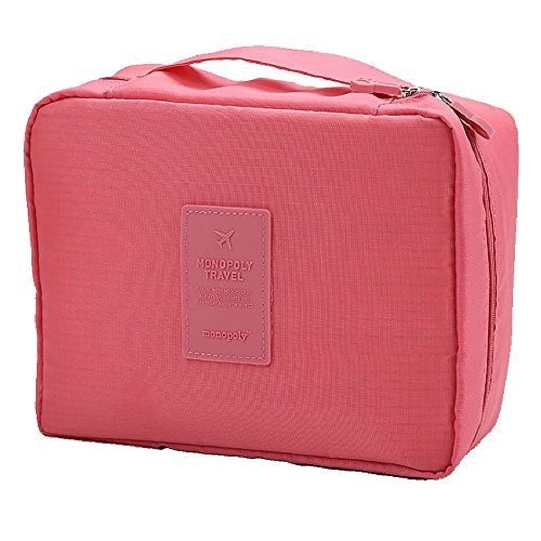B_LADY Waterproof Travel Toiletry Bag - Portable Cosmetic Organizer with Handle for Makeup, Skincare & Shampoo - Ideal for Vacation, Gym, Camping & Airplane Carry-On