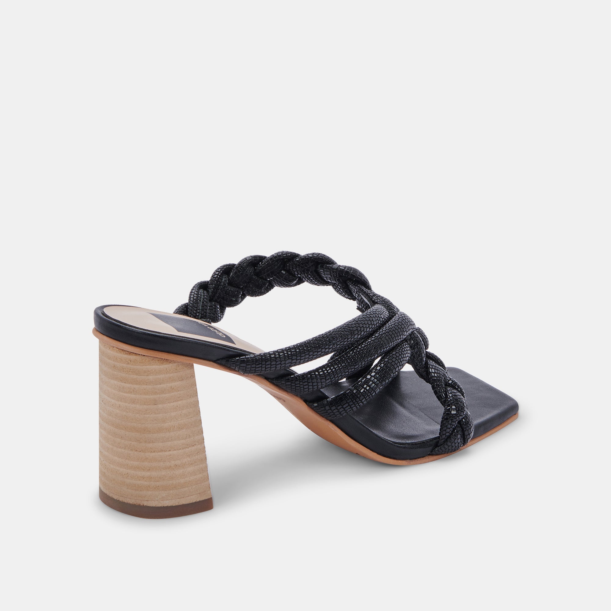 PIPIN HEELS Black Embossed Leather Women's High Heels - Stylish & Comfortable Dress Shoes for Party, Wedding & Evening Events