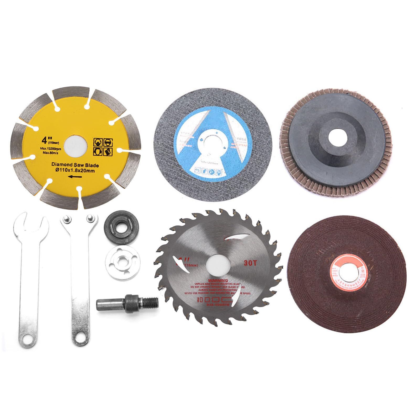10Pcs Electric Drill to Angle Grinder Adapter Converter for Cutting Disc & Polishing Wheel - Power Tool Accessories for DIY, Metalworking & Woodworking Projects