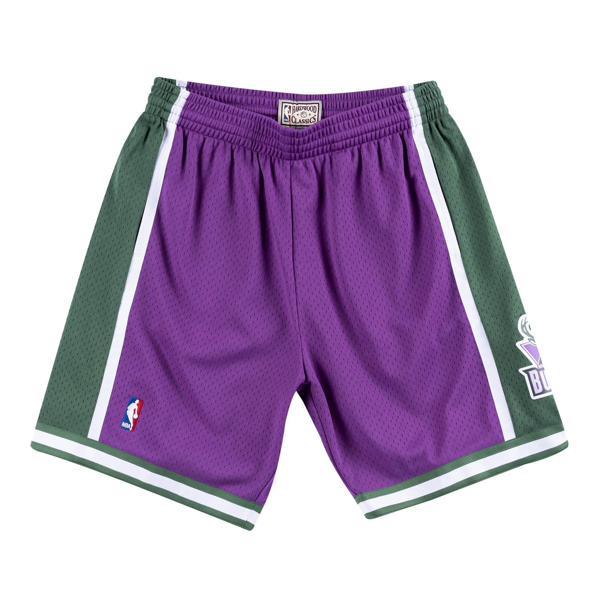 Milwaukee Bucks 2000-01 Men's Swingman Basketball Shorts - Authentic NBA Jersey Shorts for Fans & Streetwear