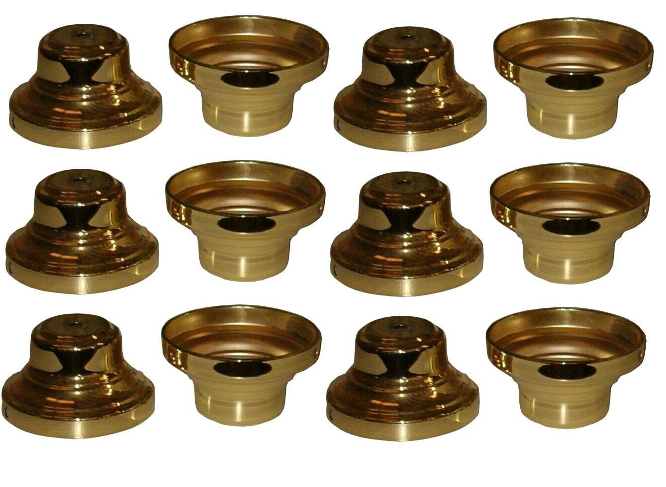 DIY Brass Flower Vase Kit - 12-Piece Decorative Vase Parts for Mikalo Style Floral Arrangements | Home Decor, Wedding Centerpieces & Gift Ideas
