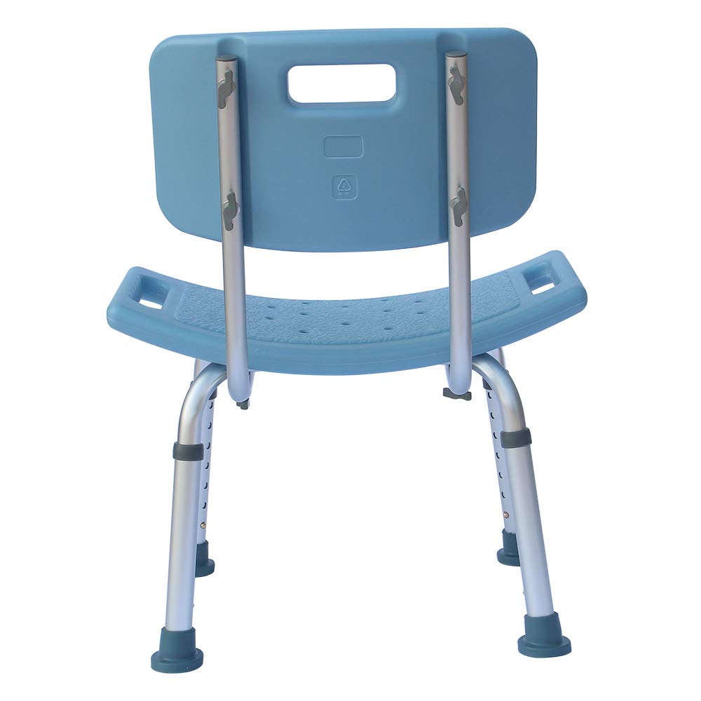 Adjustable Aluminum Alloy Shower Chair for Seniors & Elderly - Comfortable Bath Seat with Non-Slip Feet, Handicap Accessible Bathtub Bench - Ideal for Baby Bathing, Post-Surgery Recovery & Mobility Assistance