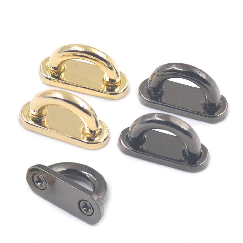 10Pcs Gold Alloy Pendant Flat Arch Bridge Charms - DIY Handbag Luggage Decorative Accessories for Purse, Backpack, Suitcase & Travel Gear