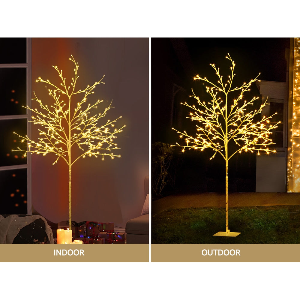 1.5M Pre-Lit Christmas Tree with 304 Warm White LED Lights - Perfect for Holiday Home Decor, Office, and Party Festive Lighting