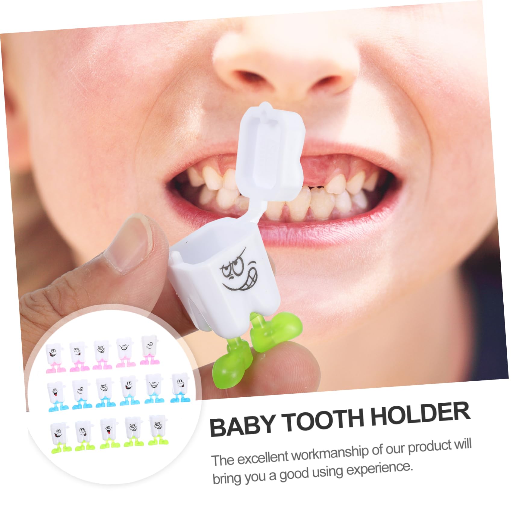 ULDIGI 50pcs Keepsake Tooth Organizer Box - Stylish Baby Tooth Storage for Boys & Girls - Perfect for First Tooth Preservation & Childhood Memory Collection