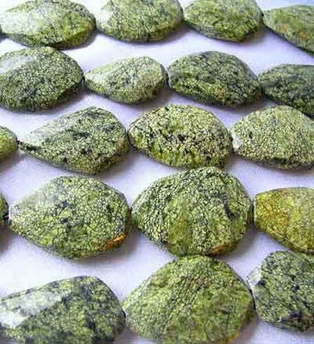 Natural Primo Reptilian Jasper Bead Strand - 8mm Round Gemstone Pendant Beads for DIY Jewelry Making, Necklaces & Bracelets - Healing Crystal for Meditation & Spiritual Energy