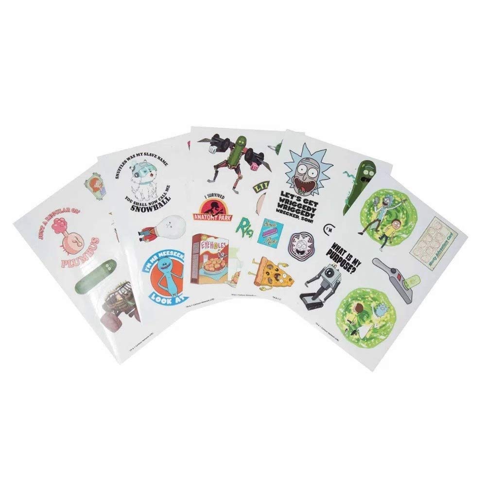 Official Rick and Morty Tech Stickers Set - 30 Unique Vinyl Decals for Laptops, Phones & Tablets | Waterproof Durable Adhesive | Perfect for Laptop Decoration, Phone Customization & Gift for Fans