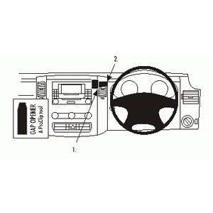 ClicOn No Holes Center Dash Mount for Mercedes Benz Sprinter 2007-2018 & Volkswagen Crafter 2007-2016 - Universal Phone Holder for Hands-Free Navigation & Driving Safety