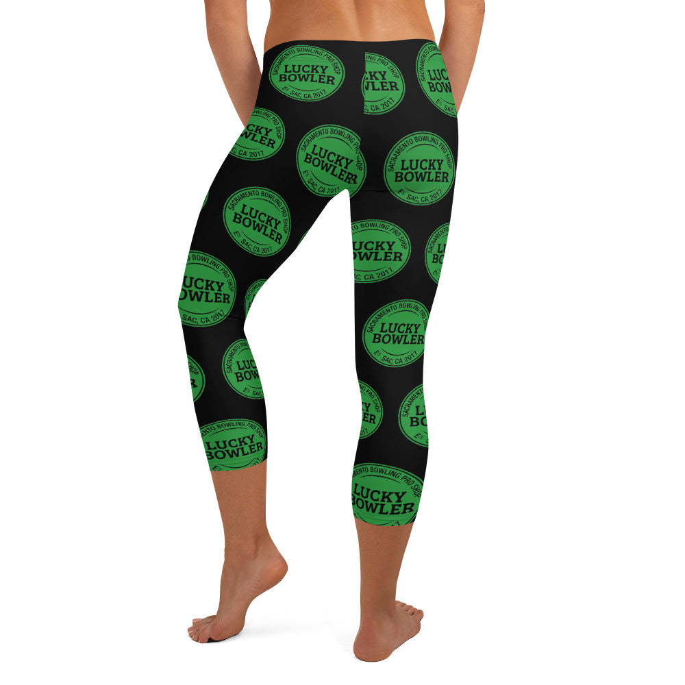 Lucky Bowler Leggings for Women - High Waisted Yoga Pants, Stretchy Workout Leggings (Black) - Perfect for Yoga, Gym, Running & Casual Wear