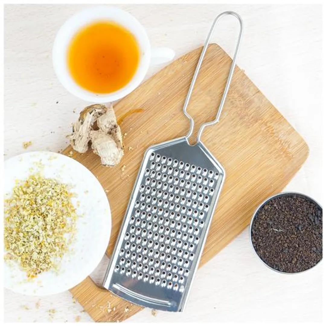 Premium Stainless Steel Cheese Grater - Multi-Purpose Kitchen Tool for Grating Ginger, Garlic, Nutmeg & Chocolate | Perfect for Cooking, Baking & Meal Prep