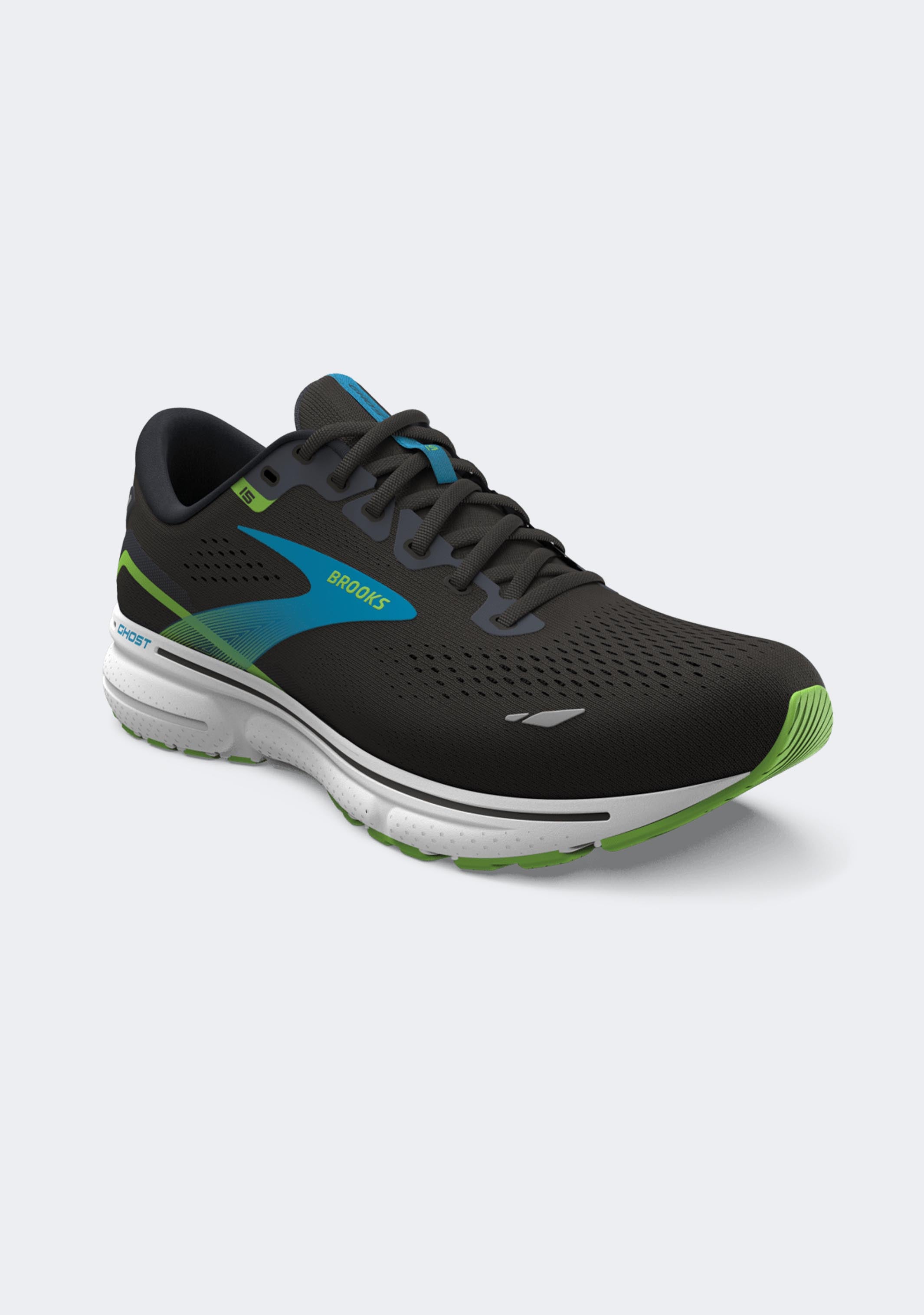 Brooks Men's Ghost 15 Running Shoes - Lightweight Cushioned Road Running Sneakers for Men - Perfect for Marathon Training, Jogging & Daily Workouts