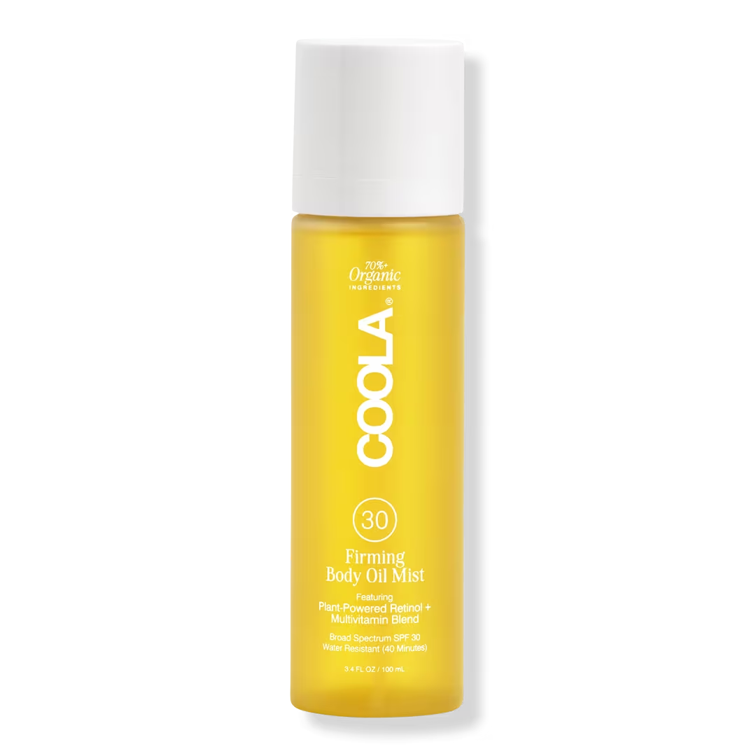 COOLA Firming Body Oil Mist SPF 30 | Organic Sunscreen Moisturizer for Women & Men | Perfect for Beach, Pool & Outdoor Activities