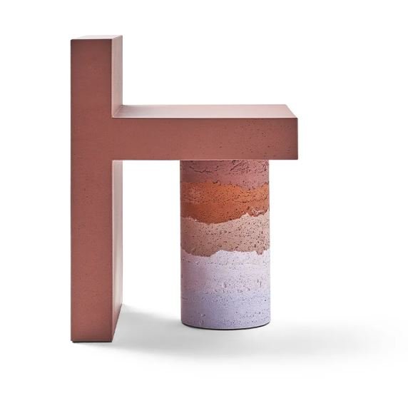 CIMENTO® Alberoni Stool - Modern Accent Stool for Living Room, Bedroom & Entryway - Durable & Stylish Home Decor Seating