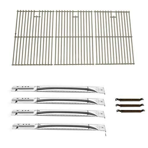 Charbroil Grill Repair Kit - Compatible with Models 463440109, 463420507, 463420509, 463460708, 463460710 - Includes 4 Stainless Steel Burners, 3 Crossover Tubes & Stainless Steel Grates - Perfect for BBQ Gas Grill Maintenance & Replacement Parts