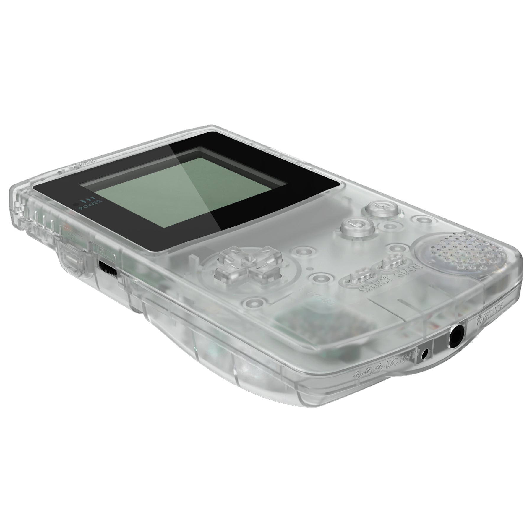 eXtremeRate IPS Ready Upgraded GBC Replacement Shell Kit with Buttons & Black Screen Lens for Gameboy Color - Compatible with GBC OSD IPS, Regular IPS & Standard LCD - Glow in Dark Green - Perfect for Gaming Enthusiasts & Retro Console Modding