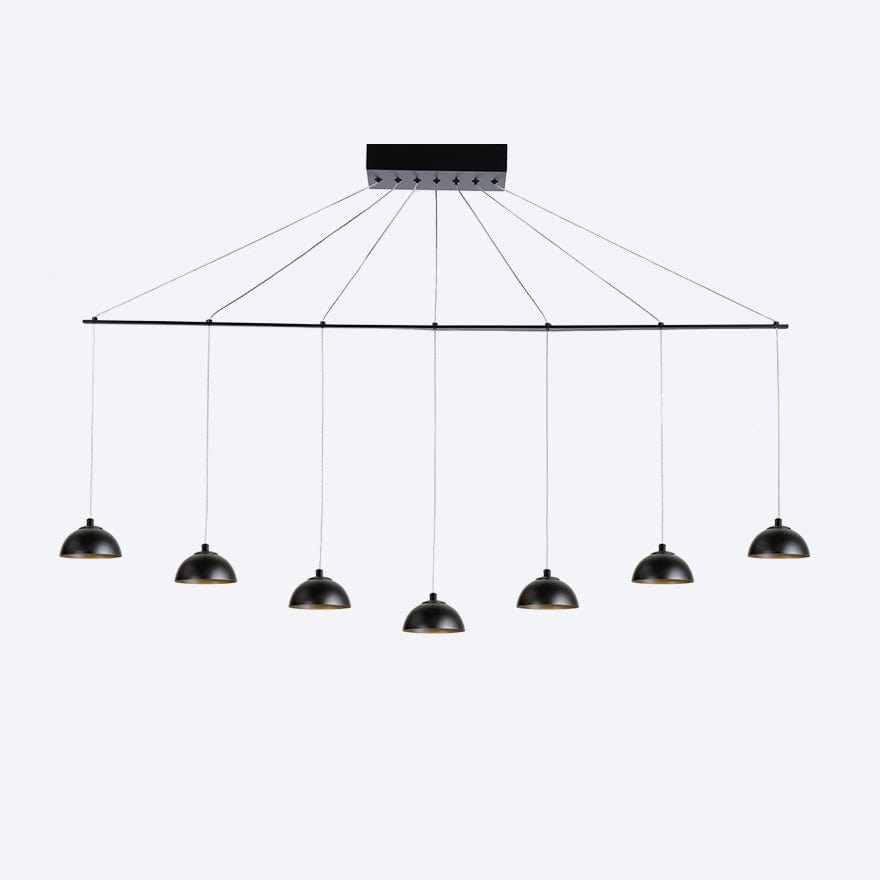 ZORO LINEAR 7 LED Pendant Light with Yosh Shade - Dimmable Modern Lighting for Kitchen Island, Dining Room & Living Room