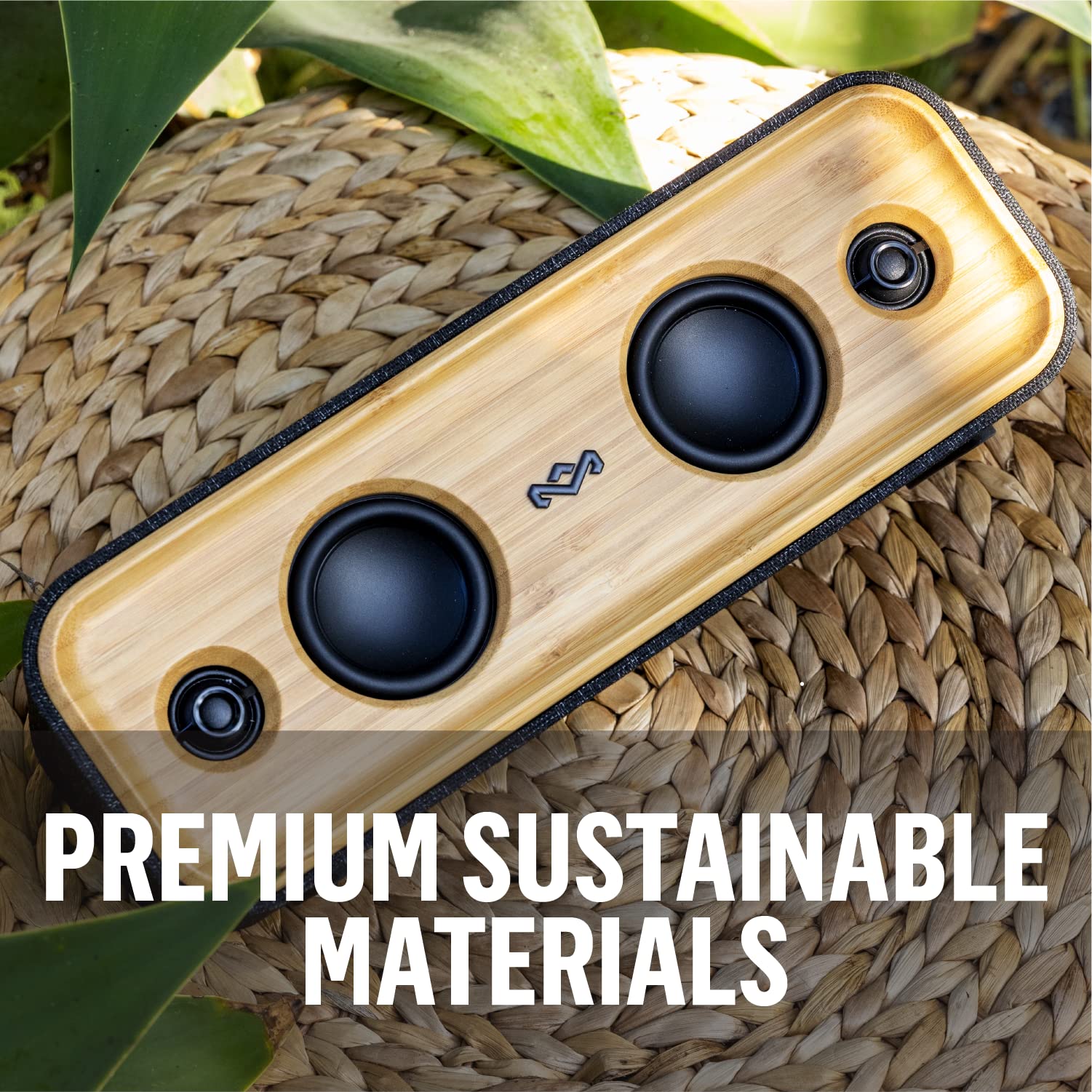 House of Marley Get Together 2 Portable Bluetooth Speaker - 20H Playtime, IP65 Waterproof, Eco-Friendly Materials - Perfect for Outdoor Adventures, Beach Parties & Home Entertainment