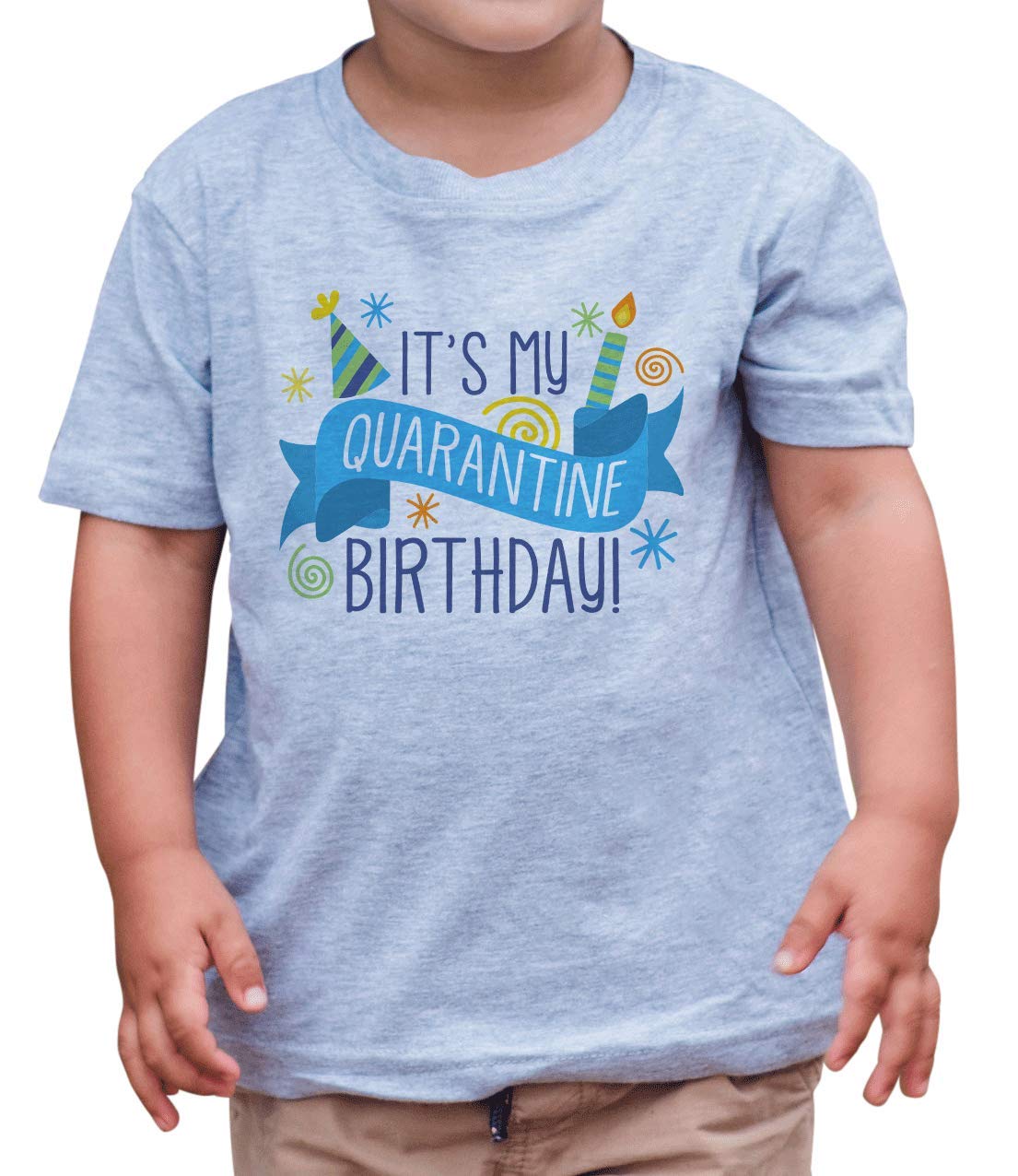 7 Ate 9 Apparel Boys' 'It's My Quarantine Birthday' Outfit - Comfortable Birthday Party Clothes for Celebrations at Home