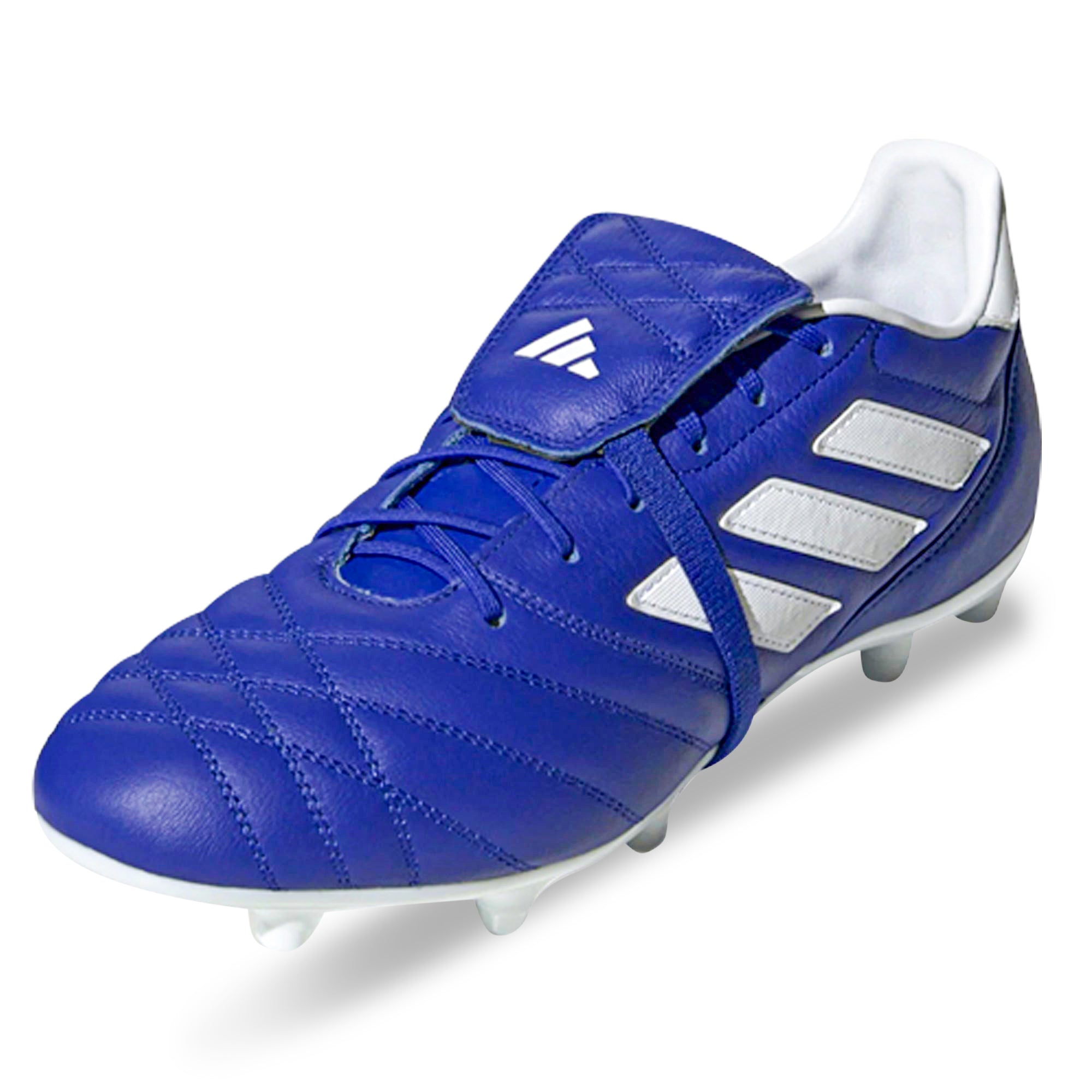 Adidas Copa Gloro Firm Ground Soccer Cleats for Men - Semi Lucid Blue/White - Lightweight Football Shoes for Outdoor Matches & Training