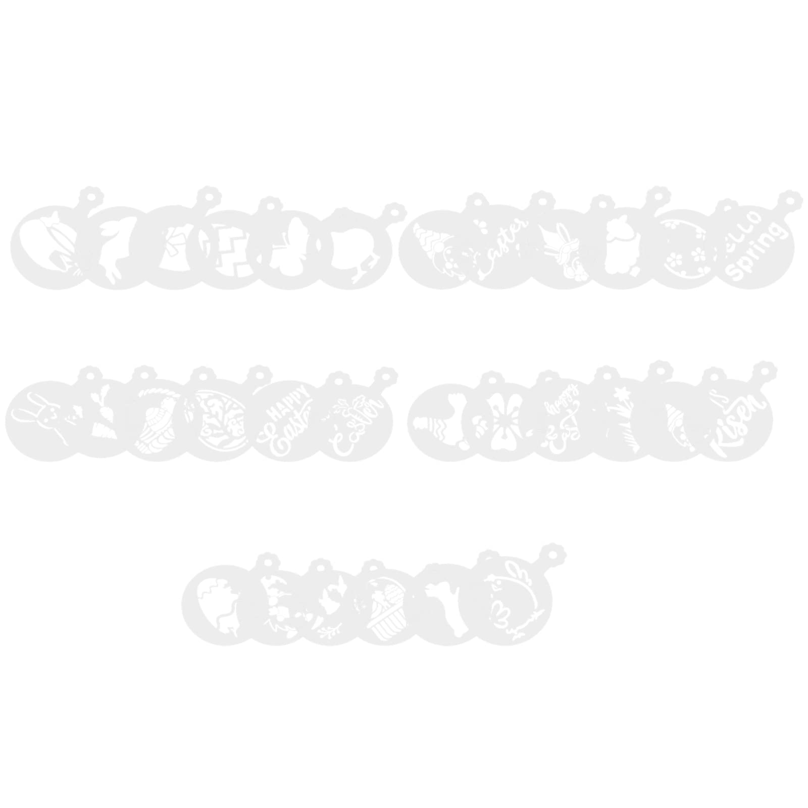 Unomor 30Pcs Creative DIY Coffee Stencils - Reusable Drawing Templates for Latte Art, Cappuccino Decor - Perfect for Home Baristas, Coffee Shops & Gift Ideas