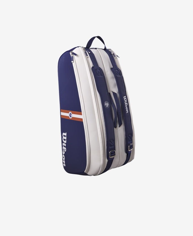 Wilson Roland Garros Super Tour 9-Pack Tennis Bag | Premium Tennis Gear for Players & Coaches | Perfect for Tournaments, Practice & Travel