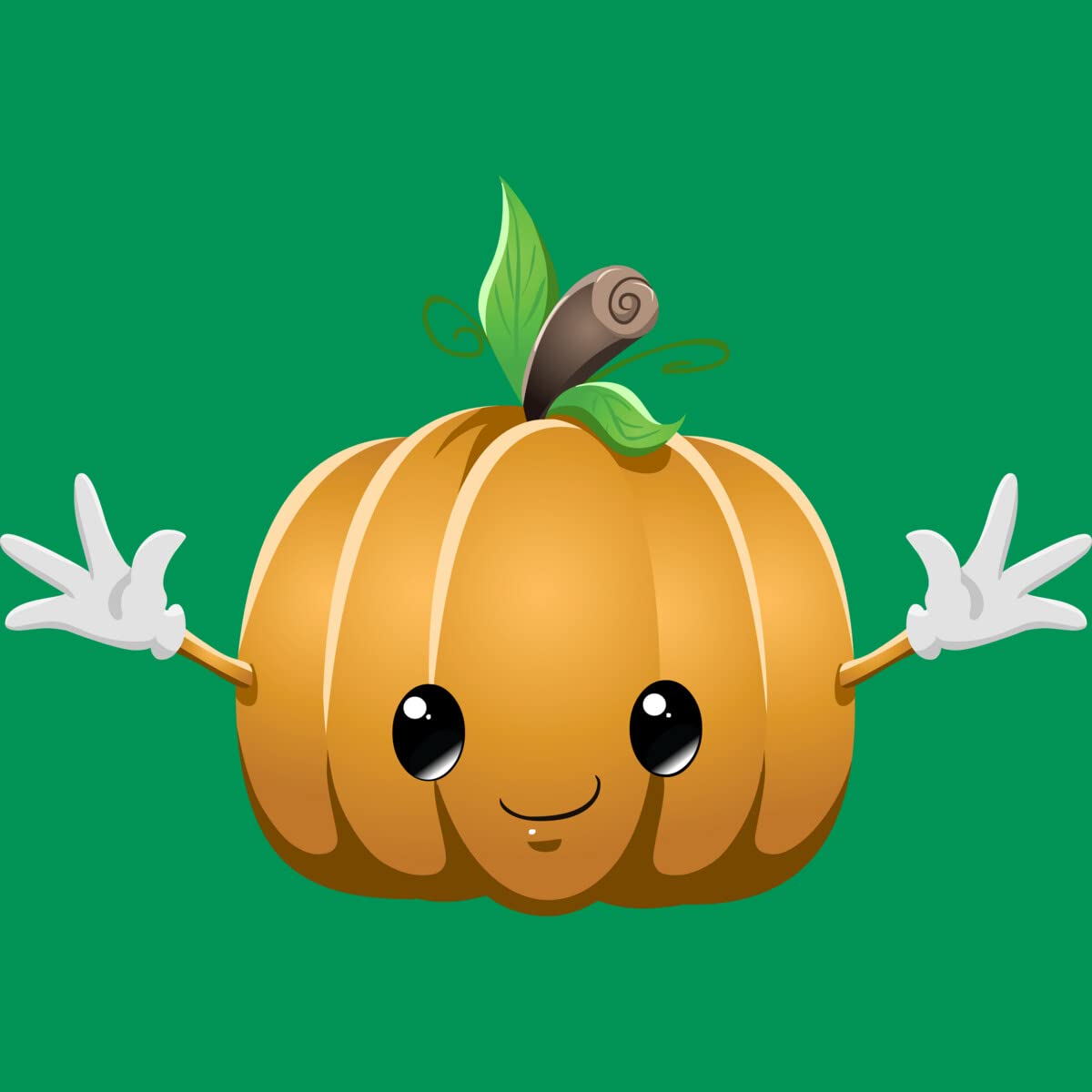 Design By Humans Junior's Halloween Pumpkin Monster Graphic Tee by LironPeer - Cute & Spooky Halloween Outfit for Kids, Teens & Tweens - Perfect for Trick-or-Treating, Costume Parties & Fall Festivals