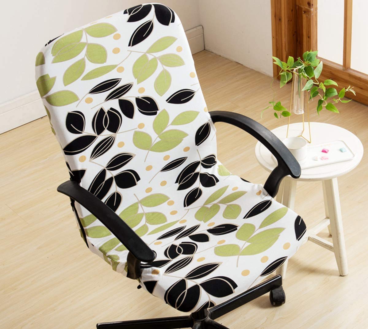 XNN Stretchable Computer Office Chair Cover - Breathable Protective Slipcover for Home & Office (Medium Size) | Perfect for Desks, Gaming, and Conference Rooms