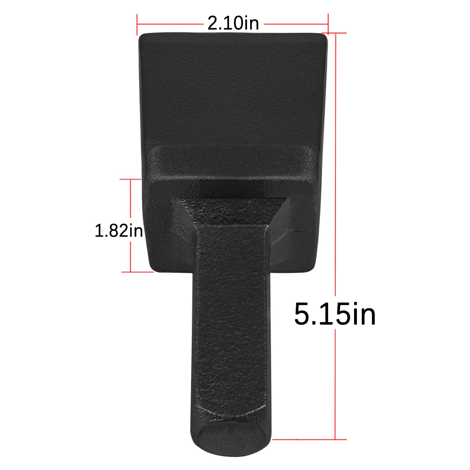 3/4 Inch Blacksmith Anvil Hardy Cutter Tool - Hot Cut Forge Tool with Black Shank for Metalworking | Perfect for Blacksmithing, Knife Making & DIY Metal Projects