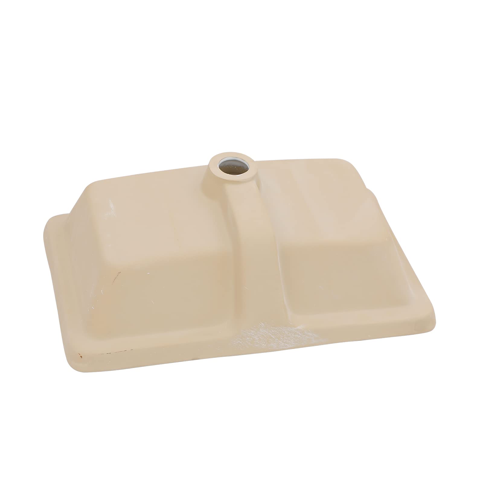 Lordear 21x13 Inch Undermount Bathroom Sink - White Porcelain Ceramic Vanity Sink with Overflow, Rectangle Under Counter Lavatory Basin for Modern Bathrooms | Perfect for Home Renovation & Spa-Style Bathrooms