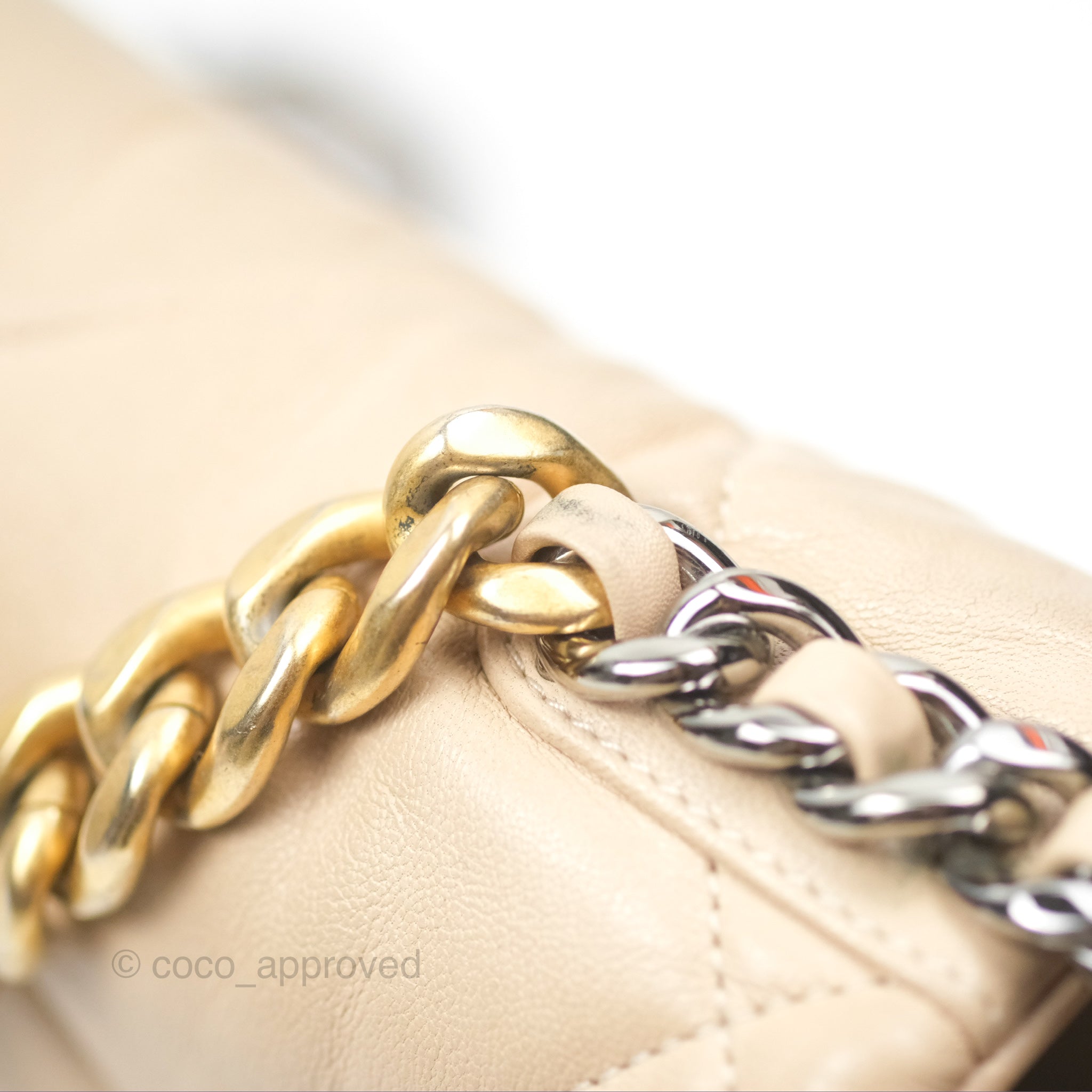 Chanel 19 Small Handbag in Beige Goatskin with Mixed Hardware - Luxury Crossbody Bag for Women, Perfect for Date Night & Special Occasions