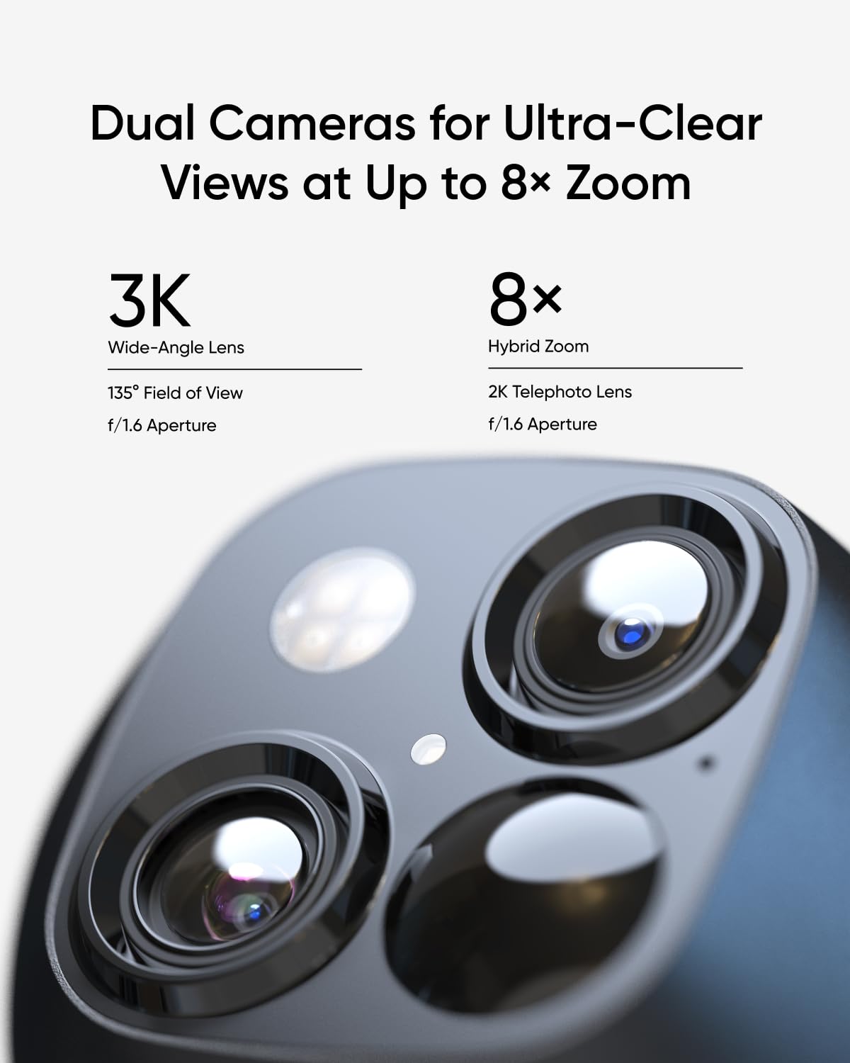 eufy Security SoloCam S340 with HomeBase 3 - Solar Powered Wireless Outdoor Security Camera | 360° Surveillance with No Blind Spots | 2.4GHz Wi-Fi & No Monthly Fees | Compatible with HomeBase S380 | Ideal for Home, Garage & Backyard Security Monitoring