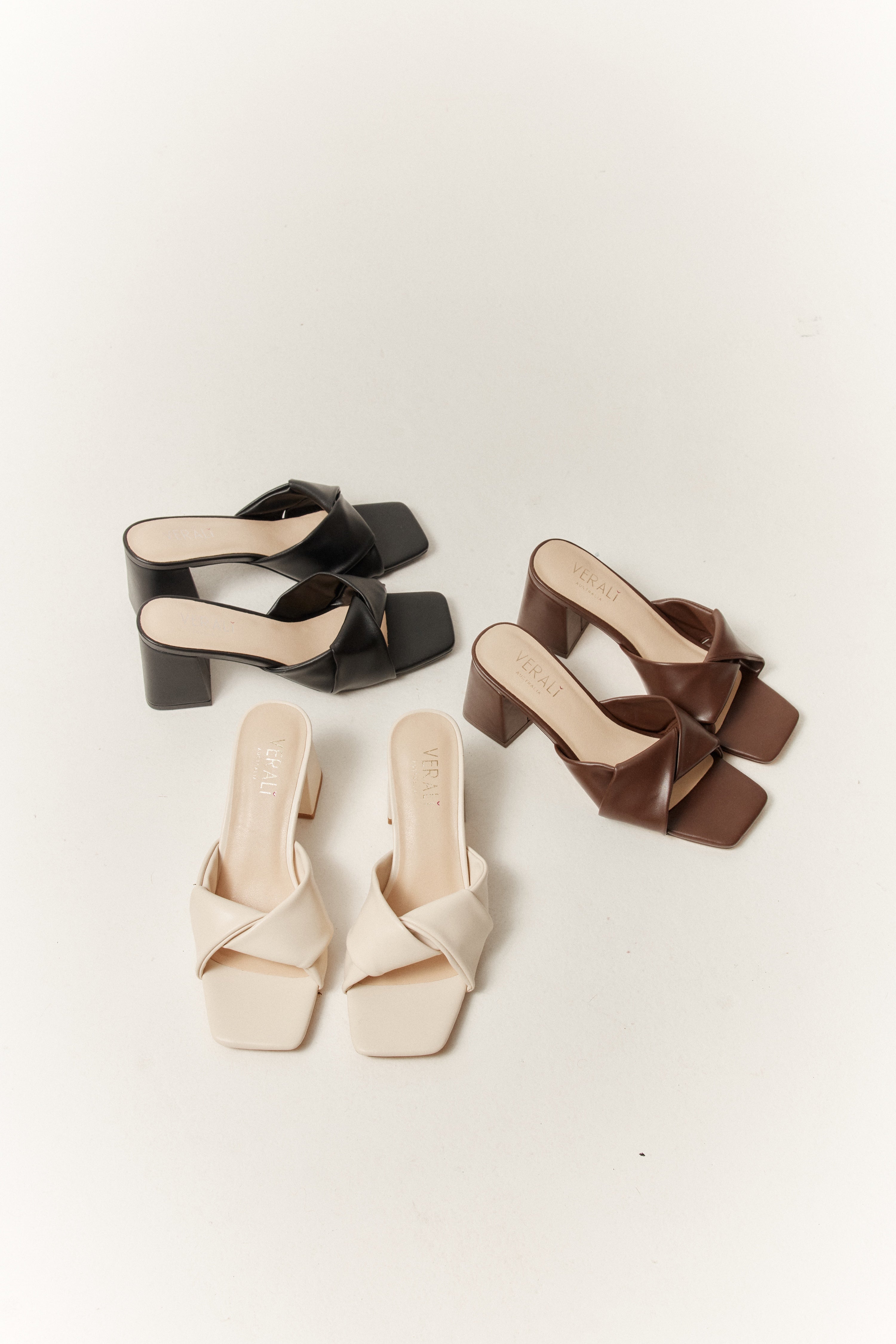 Stella Block Heel Mules for Women - Comfortable Chunky Heel Slides in Chocolate Brown | Perfect for Office, Date Night & Casual Outfits