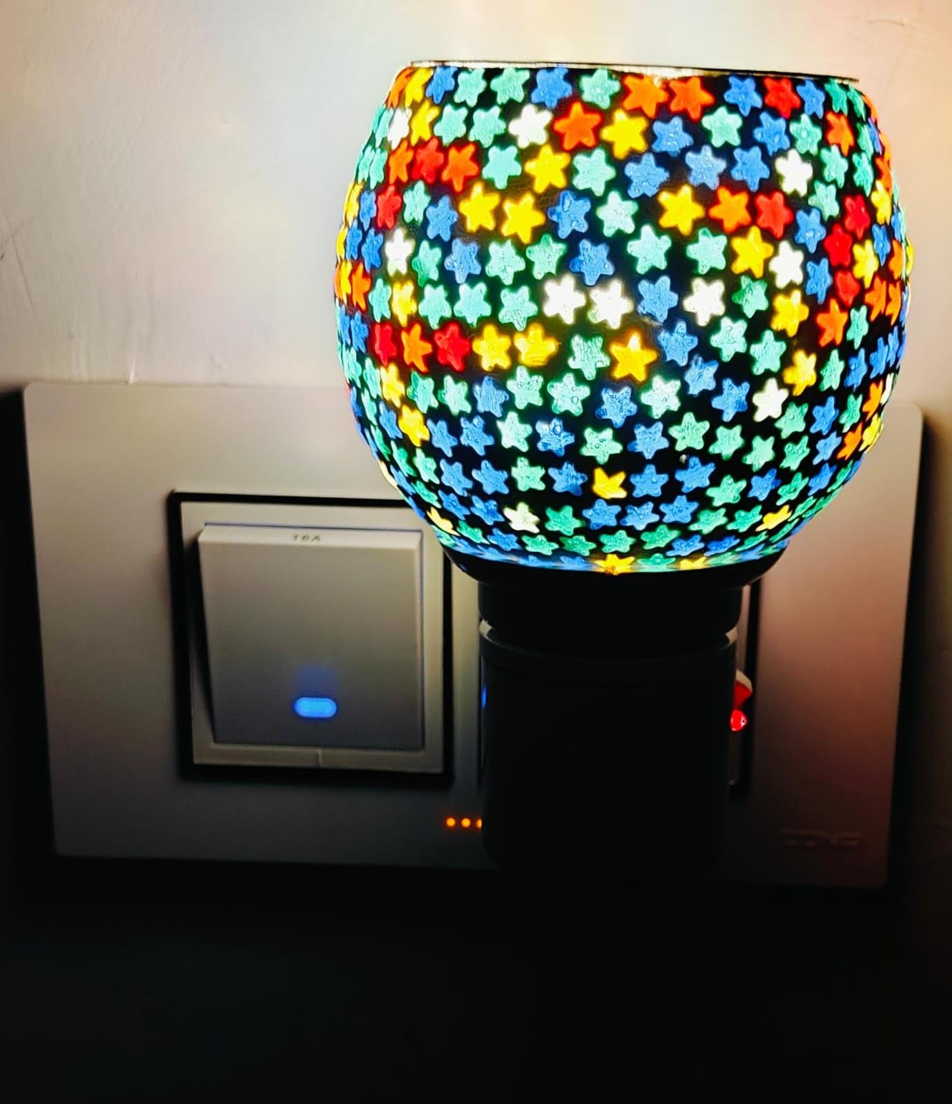 Surekha Ceramic Aroma Diffuser - Multi-Functional Essential Oil Diffuser & Night Lamp with On/Off Switch | Kapoor Dani Camphor Burner for Home Fragrance | Smoke-Free, Child-Safe & Shock-Proof | Perfect for Bedroom, Yoga Studio & Meditation Space