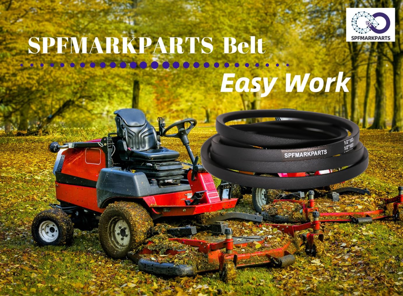041-0120-00 SPF Lawn Mower Tractor Deck Belt 5/8