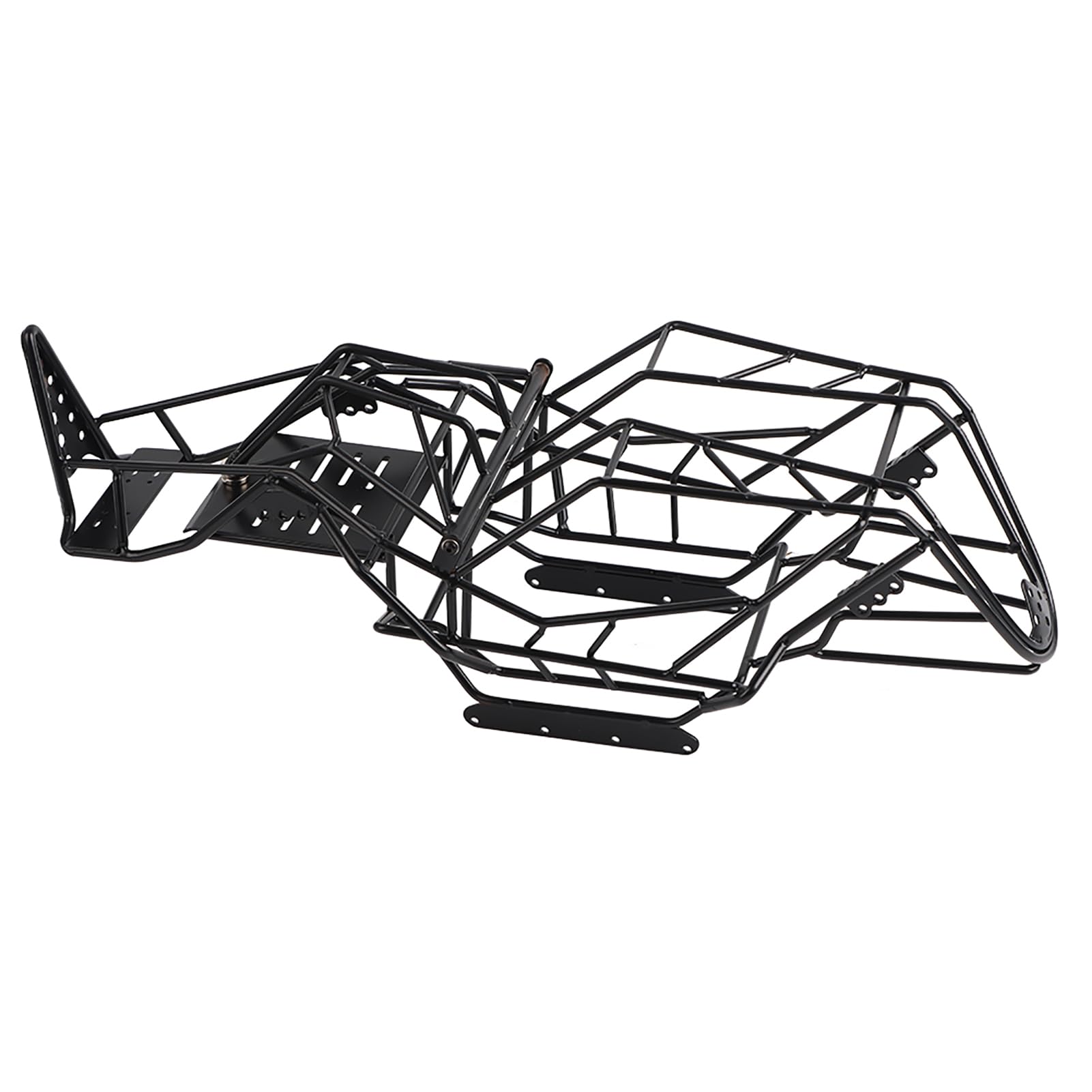 BNineteenteam Black Metal RC Car Roll Cage & Body Frame - 1/10 Scale Welded Chassis for Axial Wraith Remote Control Car Accessories | Off-Road Racing & Crawler Upgrade Parts