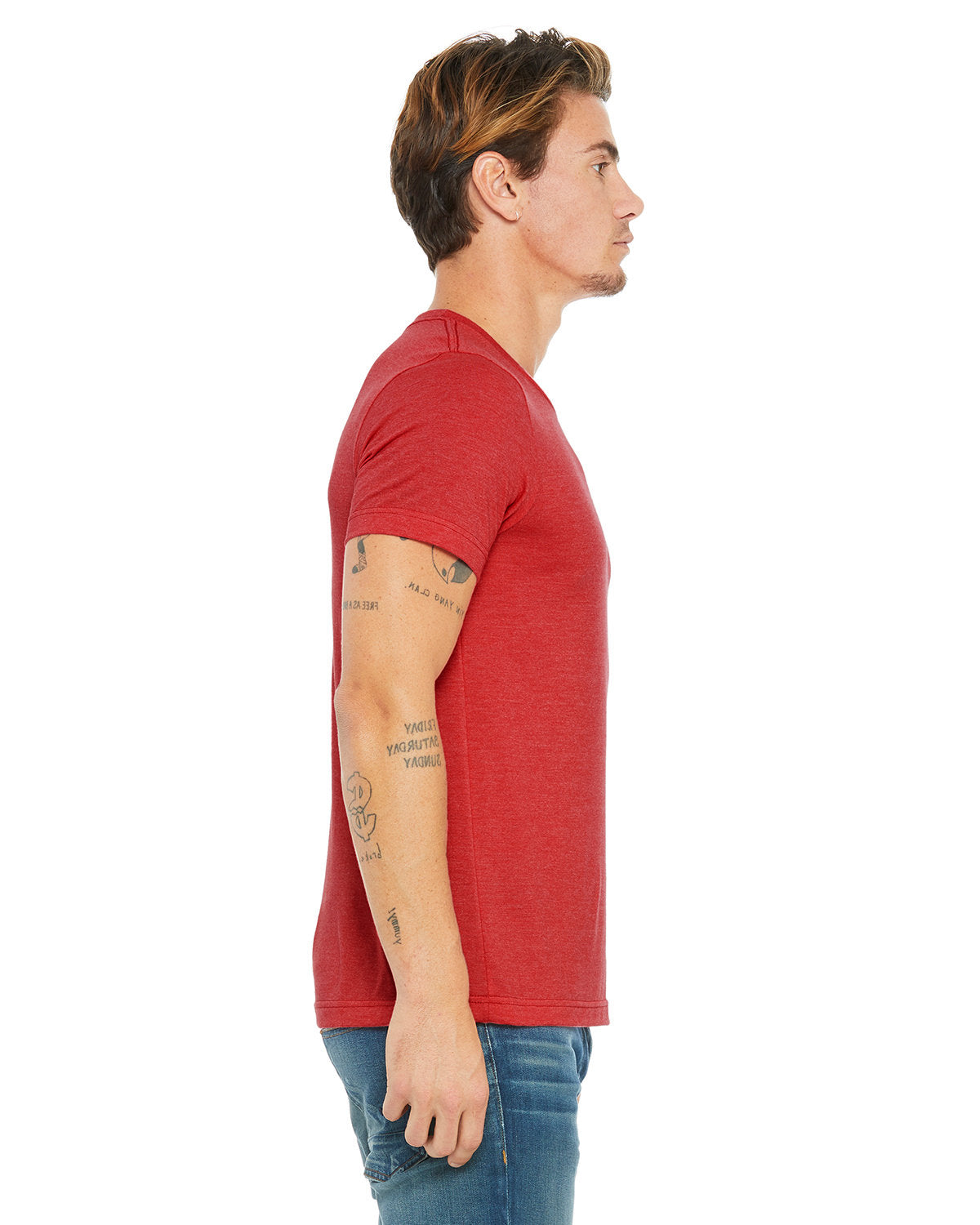 Bella + Canvas 3001CVC Unisex Heather CVC Crew Neck T-Shirt - Soft Cotton Blend for Casual Wear, Workouts & Everyday Comfort