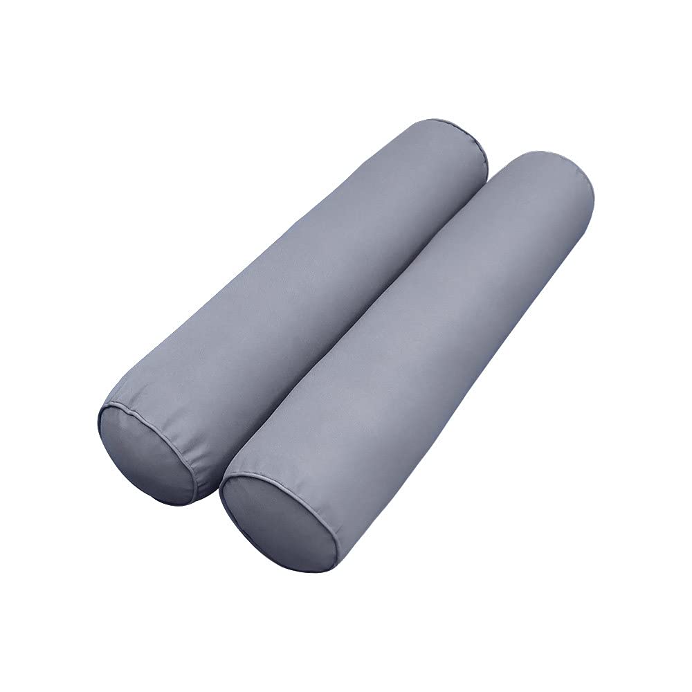 Premium S5 Twin-XL Outdoor Daybed Mattress Set with Piped Trim & Bolster Insert - Complete Cover Included - Perfect for Patio, Poolside & Garden Lounging AD001