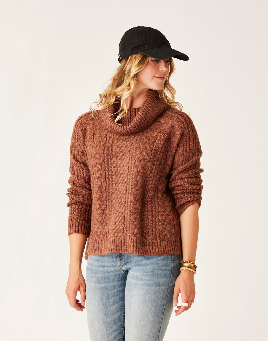 Field Sweater for Women - Soft Chocolate Heather Knit Pullover | Cozy Casual Wear for Fall & Winter | Perfect for Office, Dates & Outdoor Activities