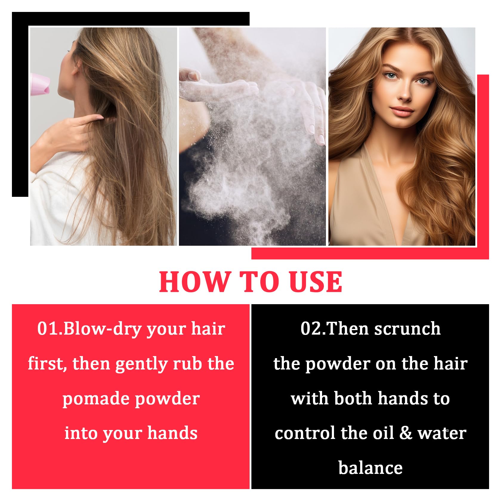 Volumizing Hair Powder for Men & Women - Oil Control, Non-Greasy Texture Powder for Fluffy Styling & Long-Lasting Volume (2 Pack) | Perfect for Daily Styling, Special Occasions & Travel